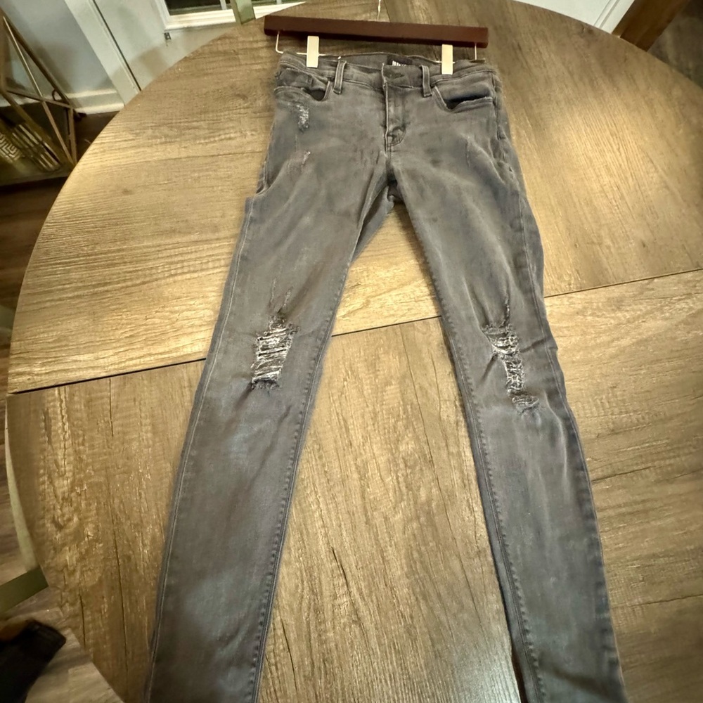 Hudson Jeans Women's Krista Super Skinny Jeans in Distressed Gray
